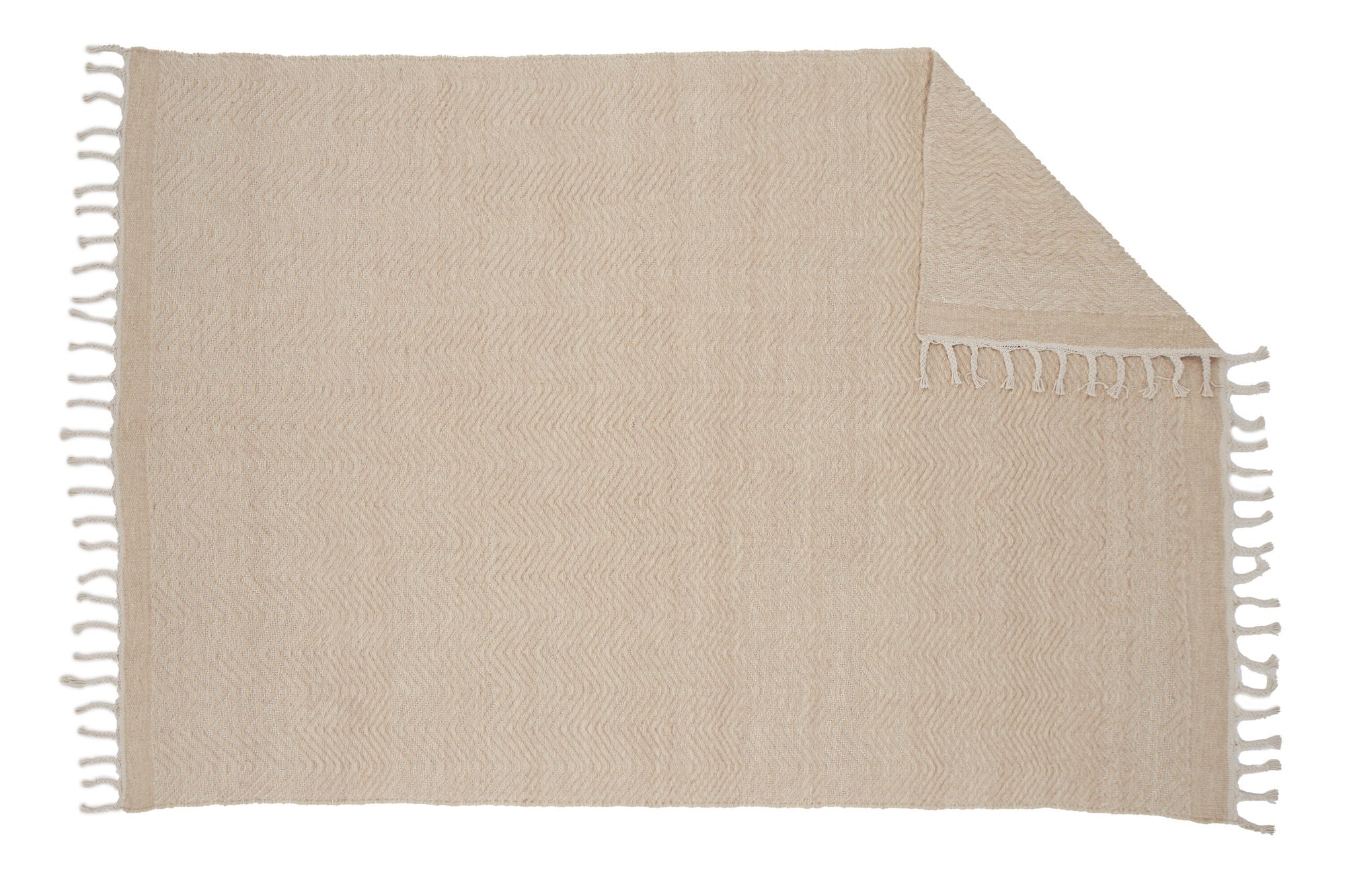 Venture Home - Loke Ull/Bomull Mix 230x160 Rektangulär Vit/Beige