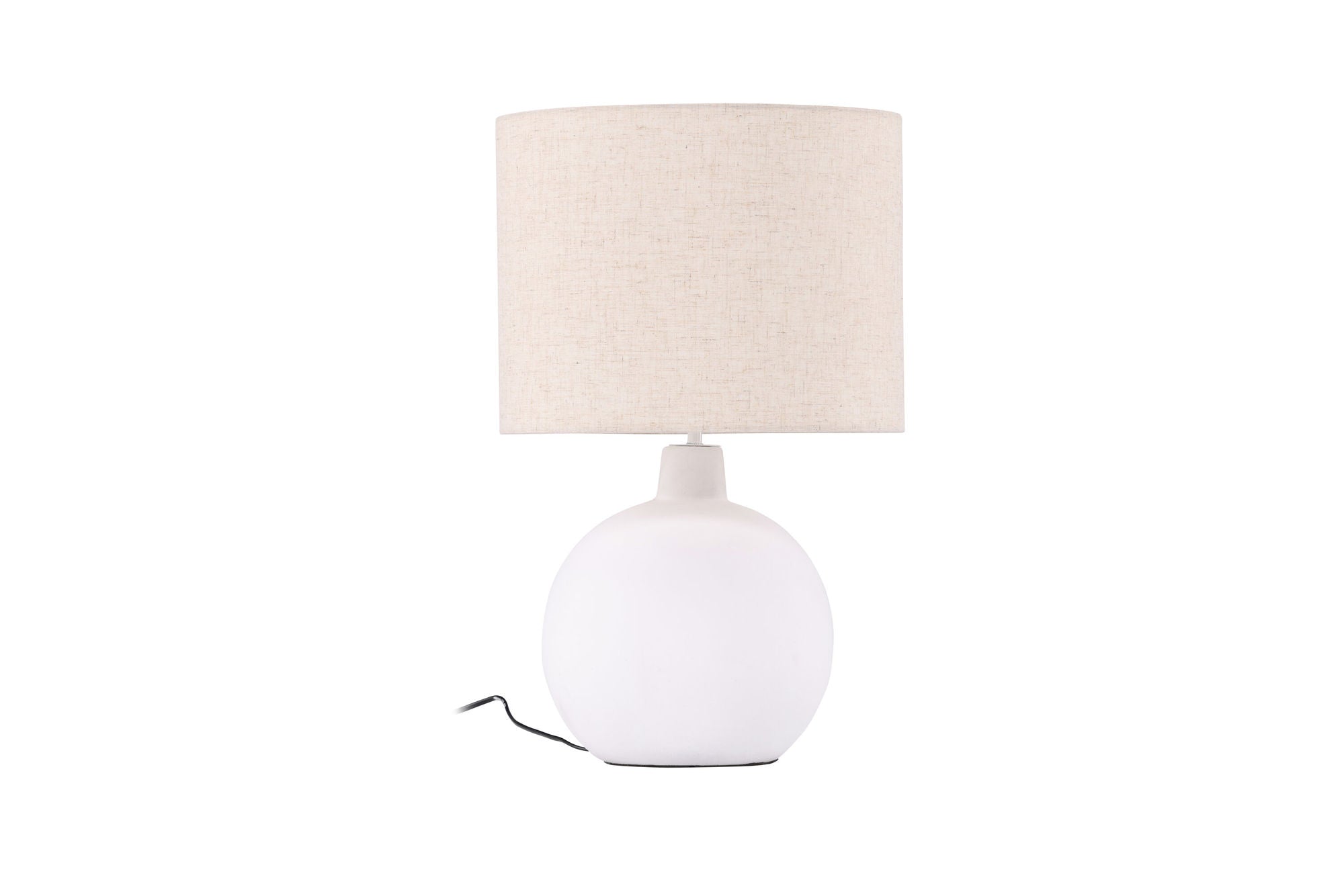 Venture Home Torcello Bordslampa - Vit / Beige Linne