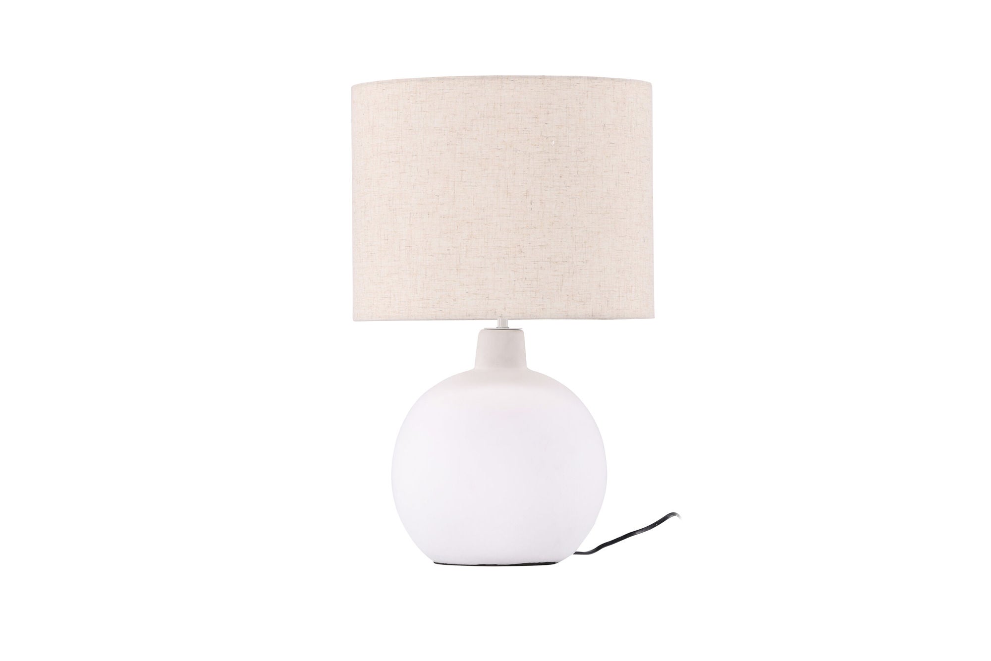 Venture Home Torcello Bordslampa - Vit / Beige Linne