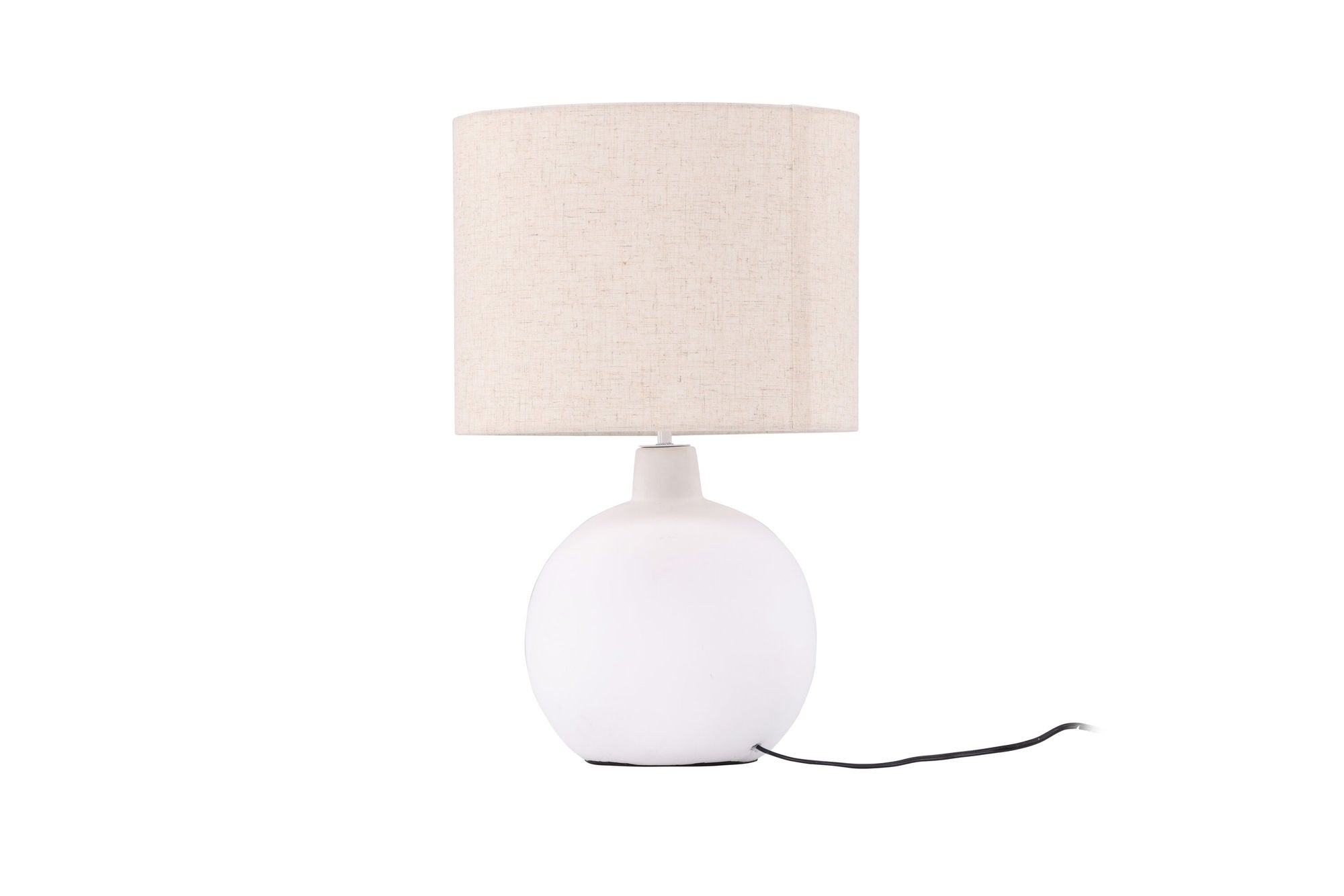 Venture Home Torcello Bordslampa - Vit / Beige Linne