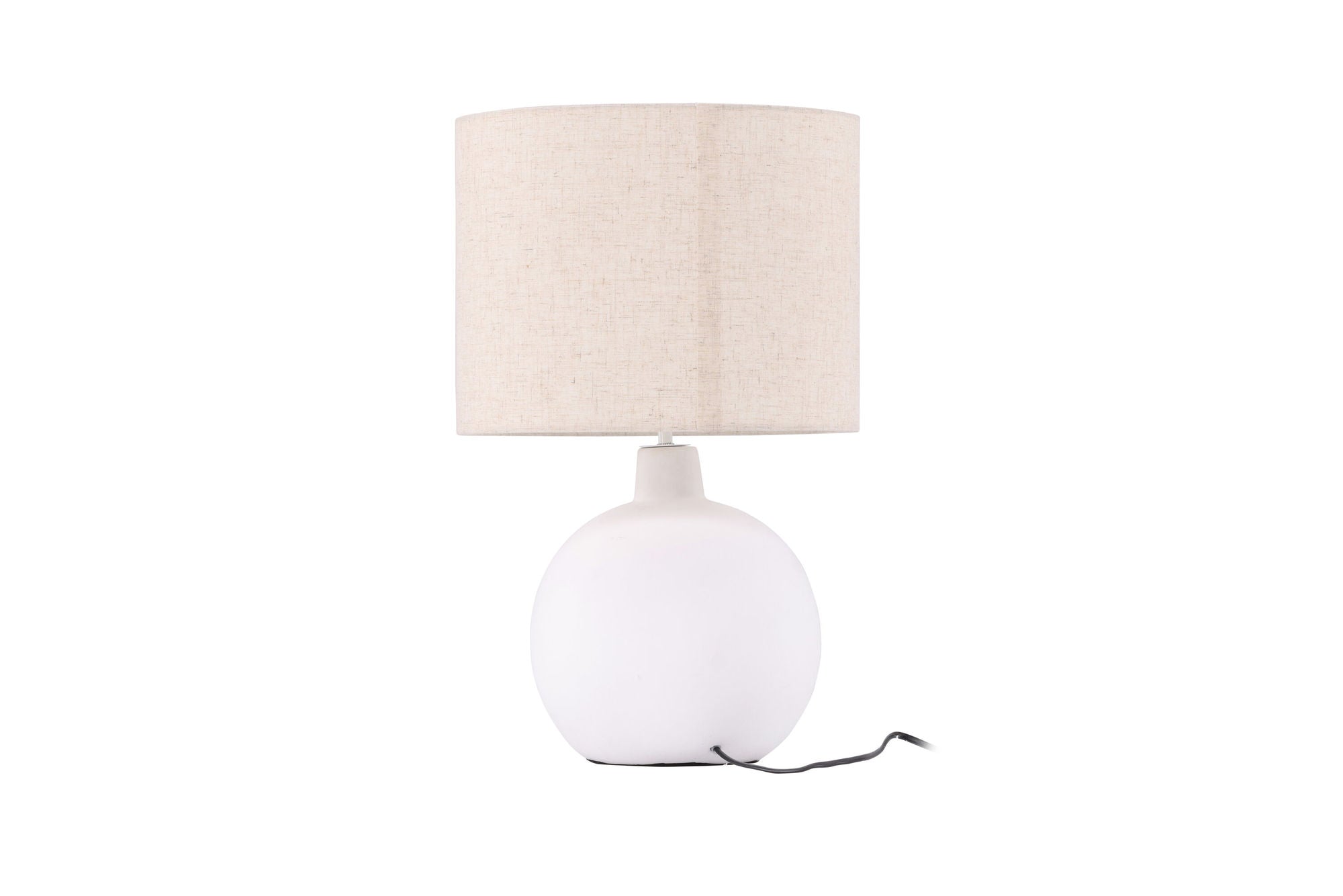 Venture Home Torcello Bordslampa - Vit / Beige Linne