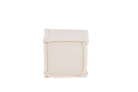 Venture Home Castine Sittpuff - Vit / Boucle