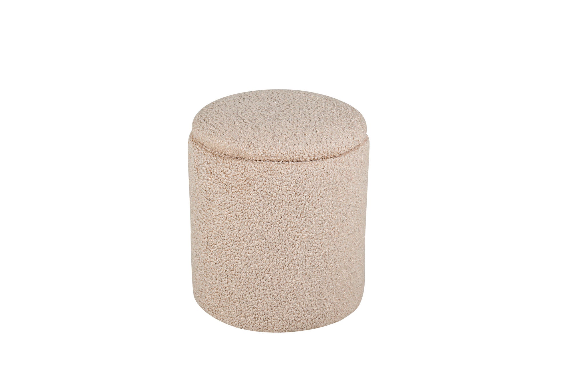 Venture Home Limpen Pouf - Beige Teddy Sittpuff För Förvaring