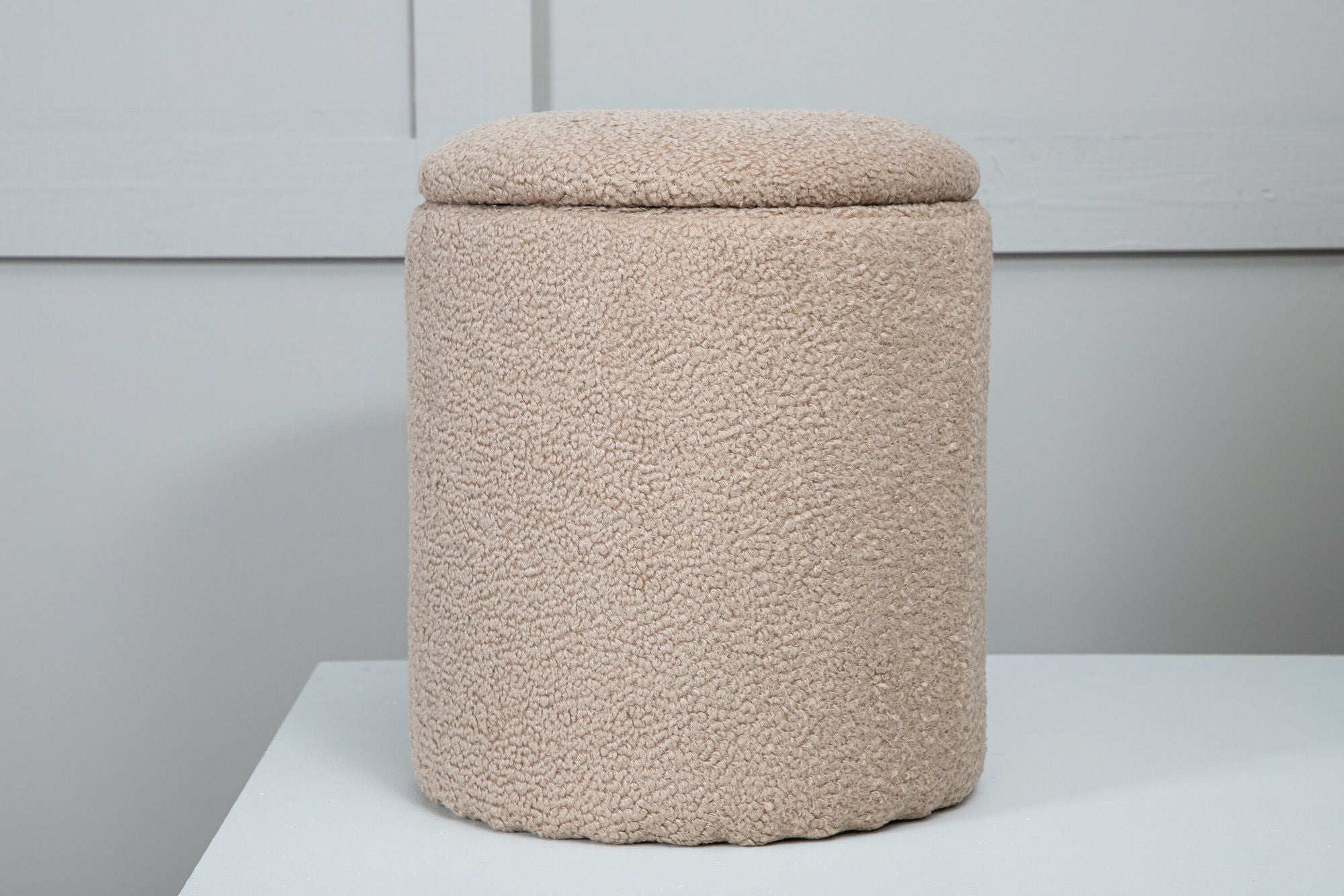 Venture Home Limpen Pouf - Beige Teddy Sittpuff För Förvaring