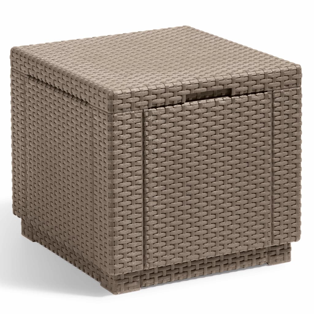 Keter Cube förvaringspuff cappuccino 228749