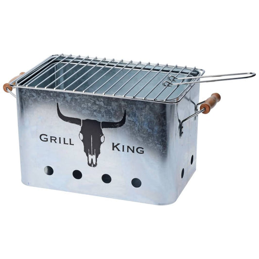 ProGarden Grill med trähandtag zink