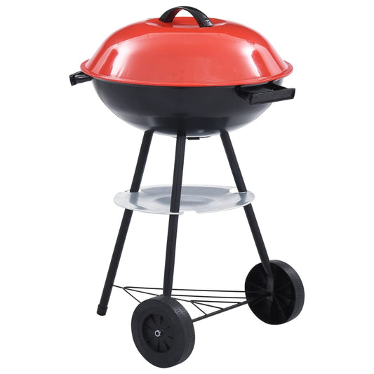 Portabel kolgrill med hjul XXL 44 cm