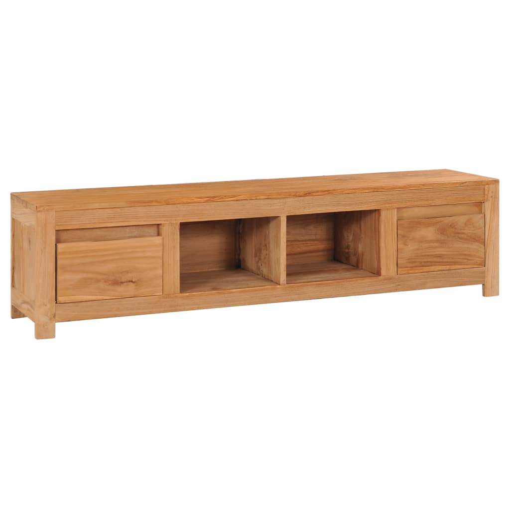 TV-bänk 135x30x35 cm massiv teak