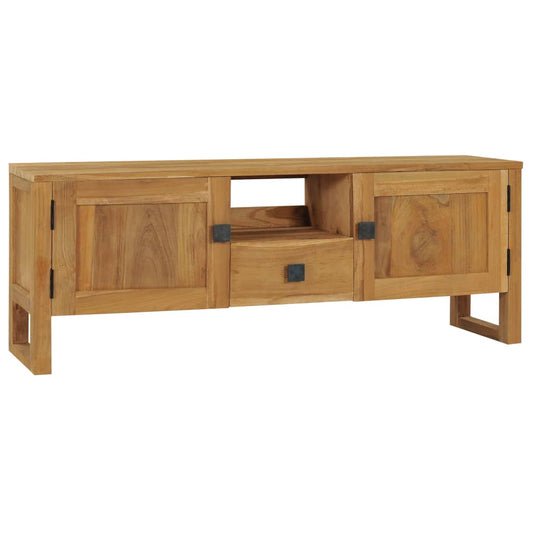 TV-bänk 120x32x45 cm massiv teak