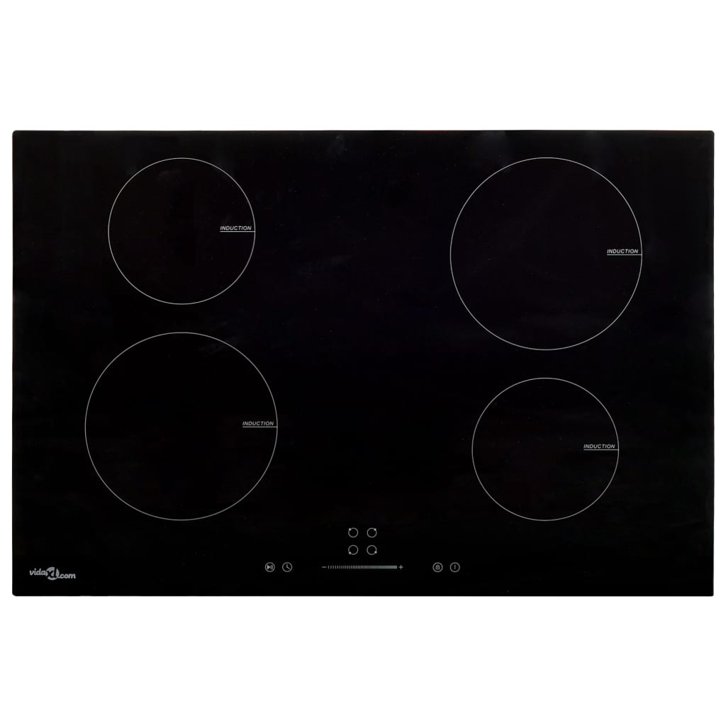Induktionshäll med 4 plattor touchkontroll glas  7000 W - Vinterio Design