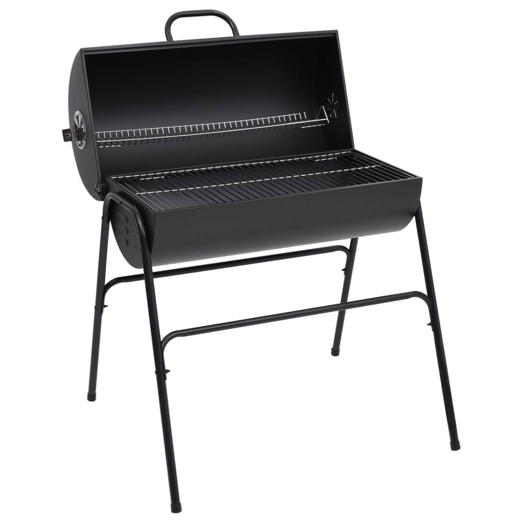 Grilltunna med 2 grillgaller  80x95x90 cm stål