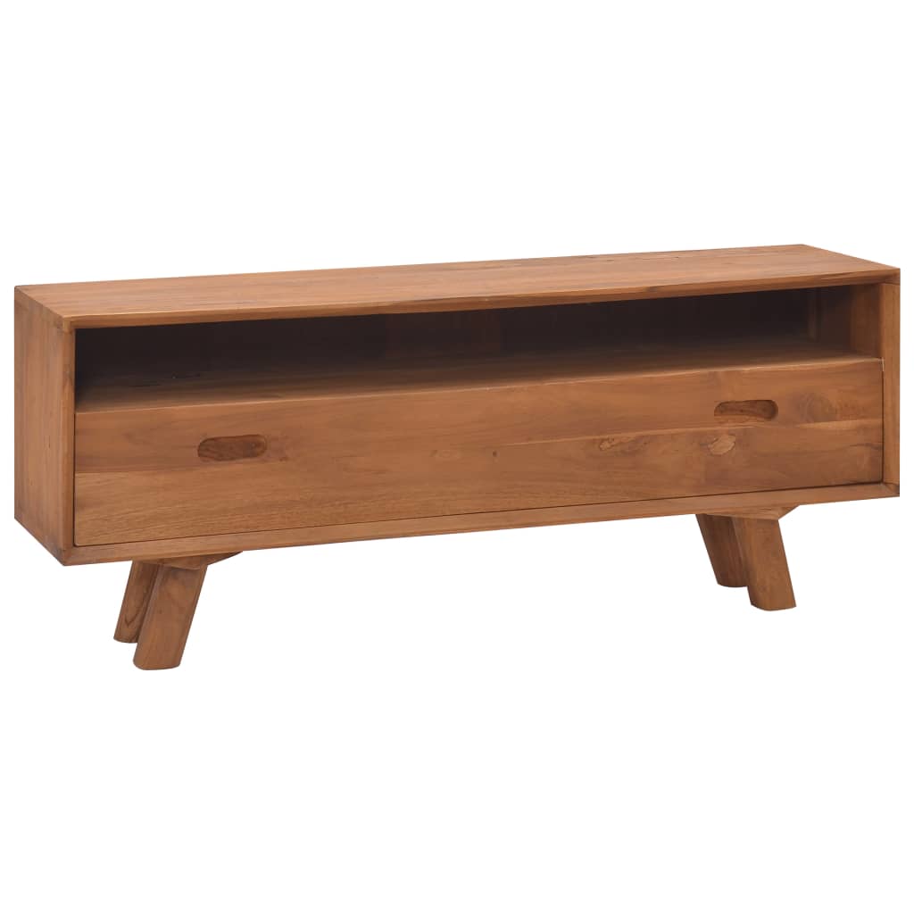 TV-bänk 110x30x45 cm massiv teak