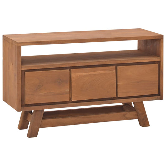 TV-bänk 80x30x50 cm massiv teak