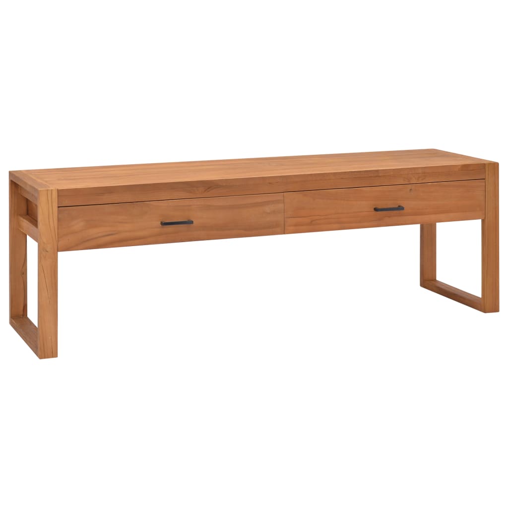 Tv-bänk 120x40x45 cm massiv teak