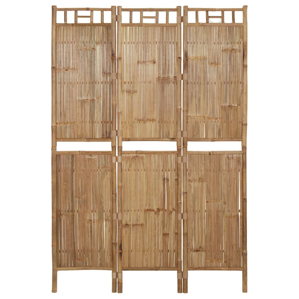 Rumsavdelare 3 paneler bambu 120x180 cm