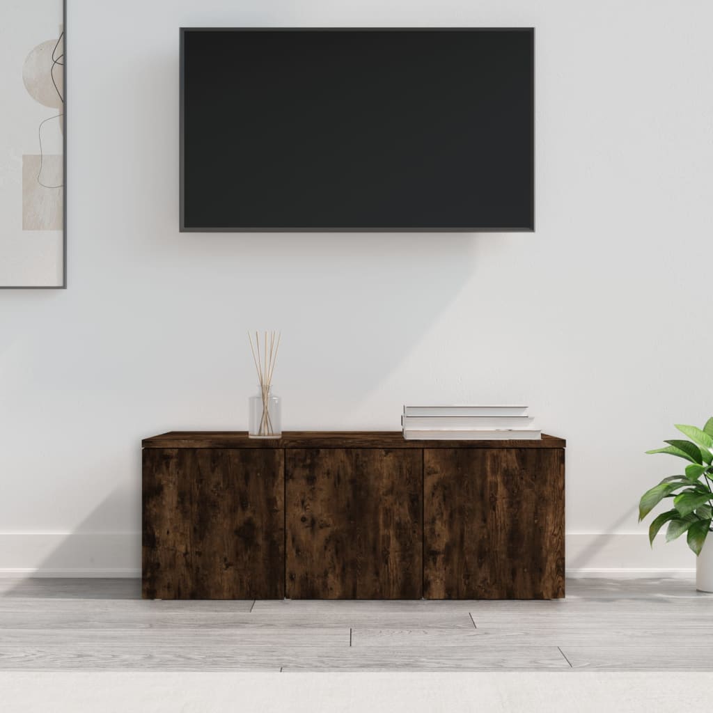 Tv-bänk  ek 80x34x30 cm konstruerat trä