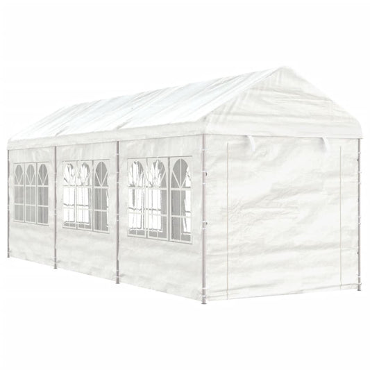 Paviljong med tak  6,69x2,28x2,69 m polyeten