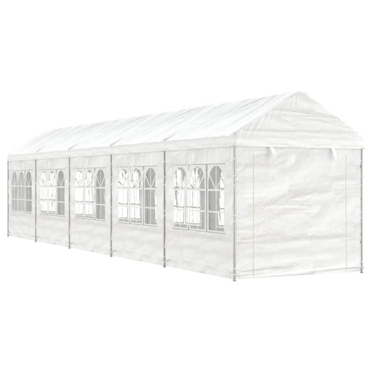 Paviljong med tak  11,15x2,28x2,69 m polyeten