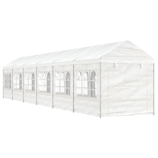 Paviljong med tak  13,38x2,28x2,69 m polyeten