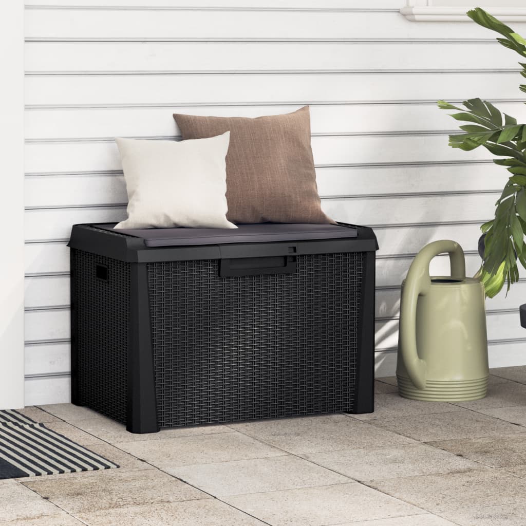 Dynbox med sittdyna  125 l PP