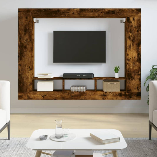 Tv-hylla  ek 152x22x113 cm konstruerat trä