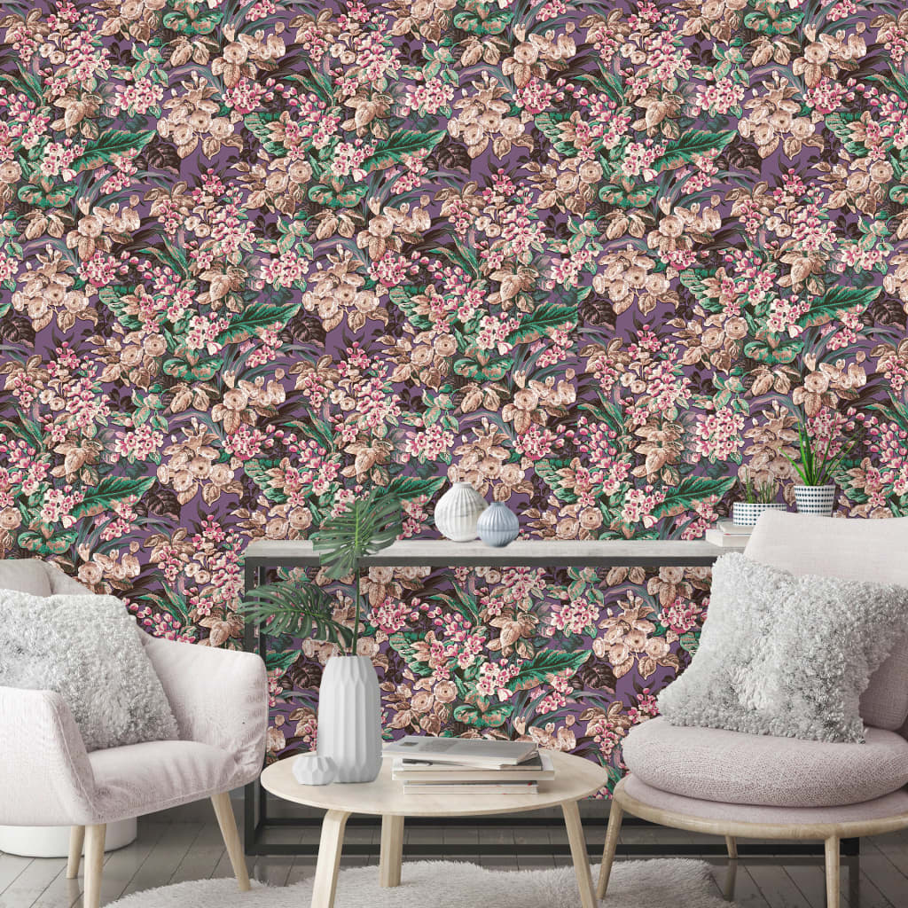 DUTCH WALLCOVERINGS Tapet blommig