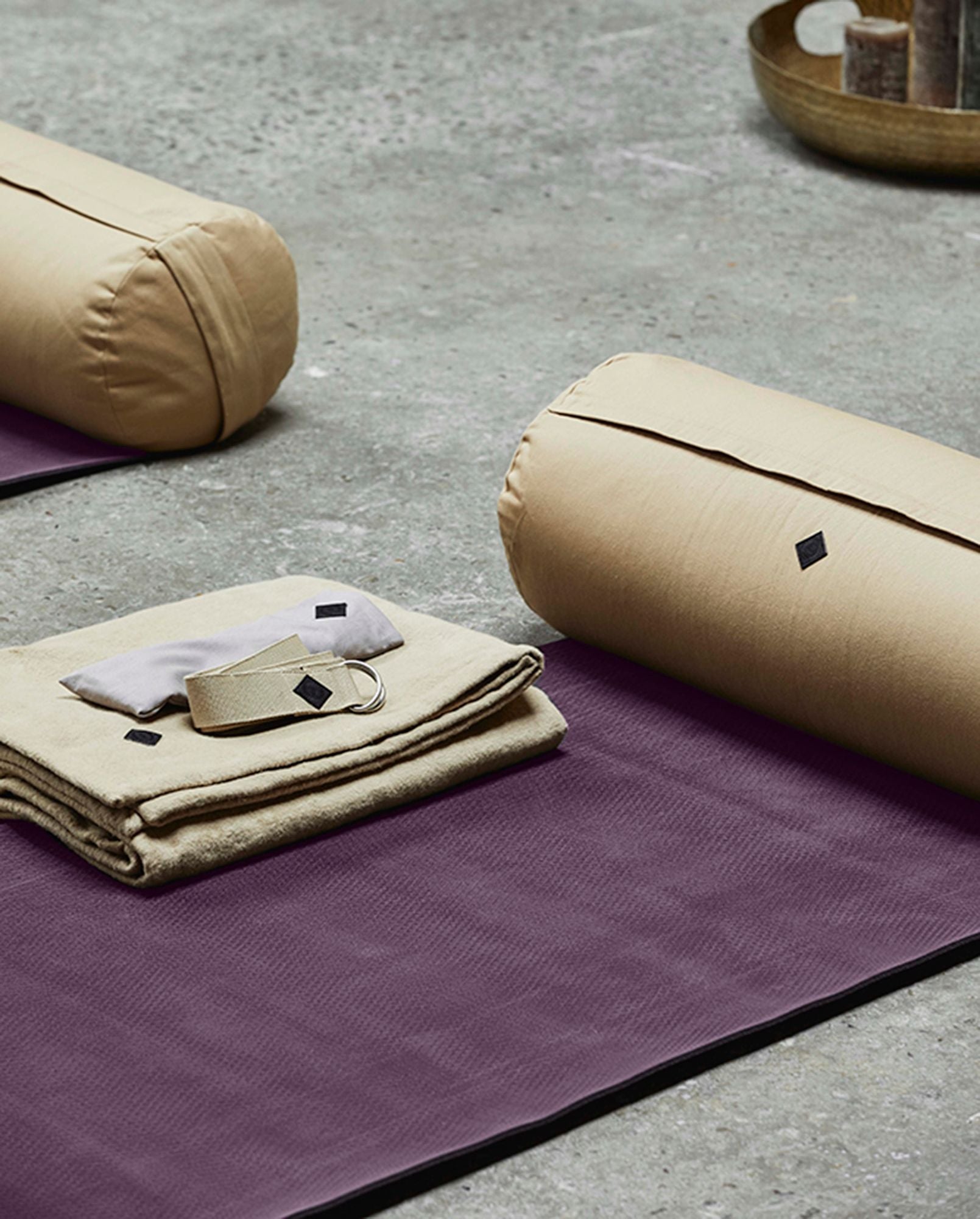 Nordal A/S Stort Rundt Yogabolster i Beige