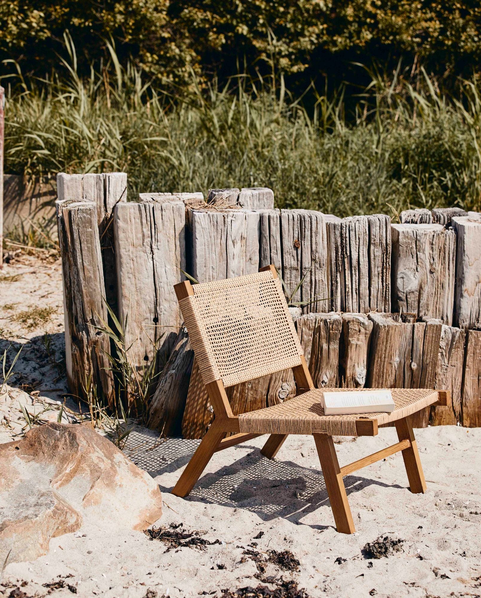 Nordal A/S VASAI utomhusloungefåtölj, naturlig trälook