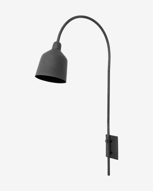 Nordal A/S - Elegant vägglampa i mattsvart med justerbar belysning