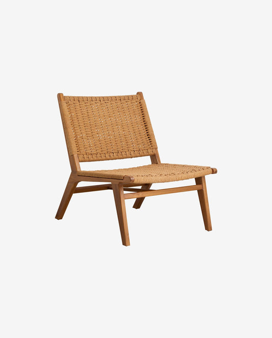 Nordal A/S - Elegant loungestol i teak och vävning