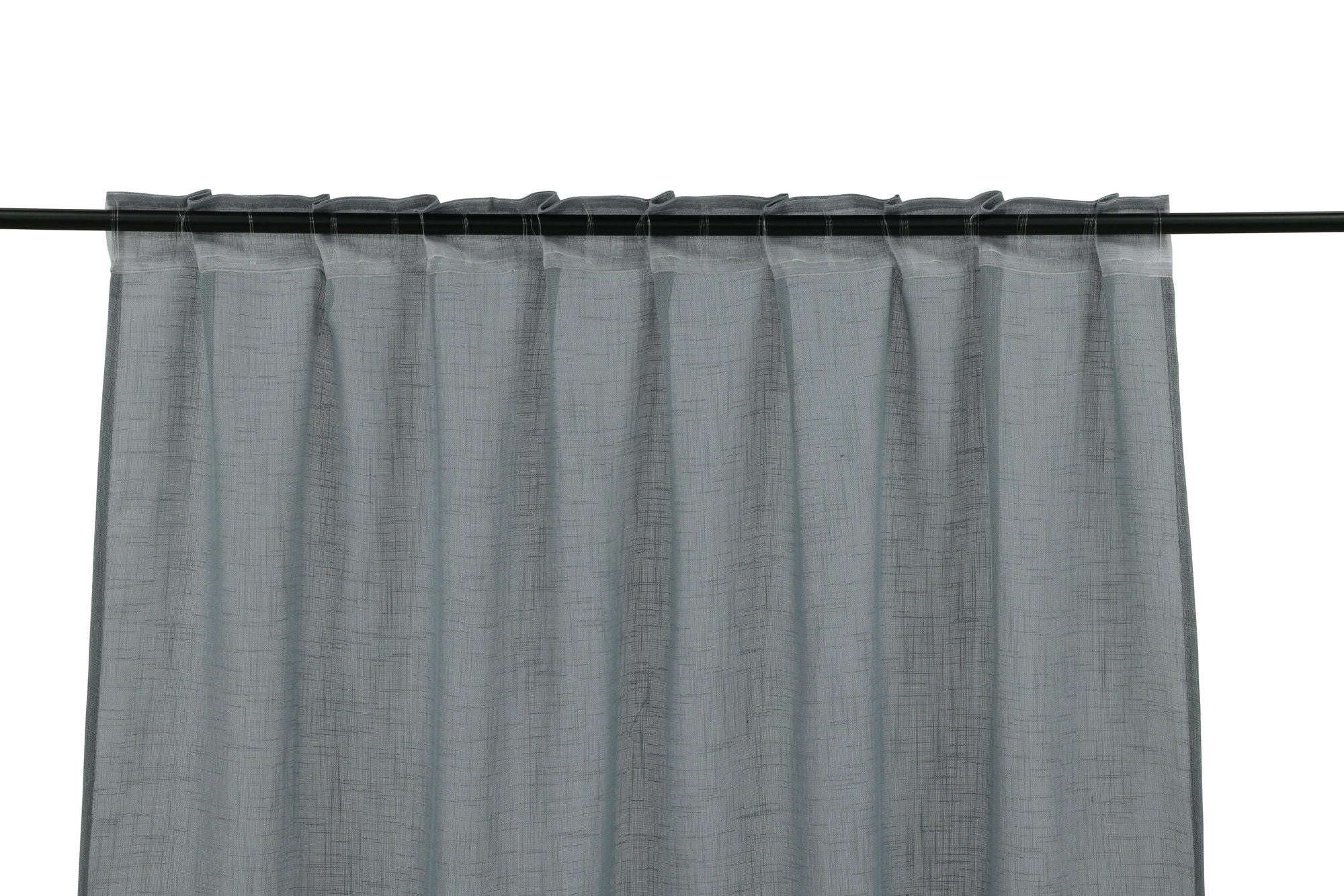 Venture Home - Kaya Gardin Polyester/Fake Linne - Grå - 140*240 - Multi Band