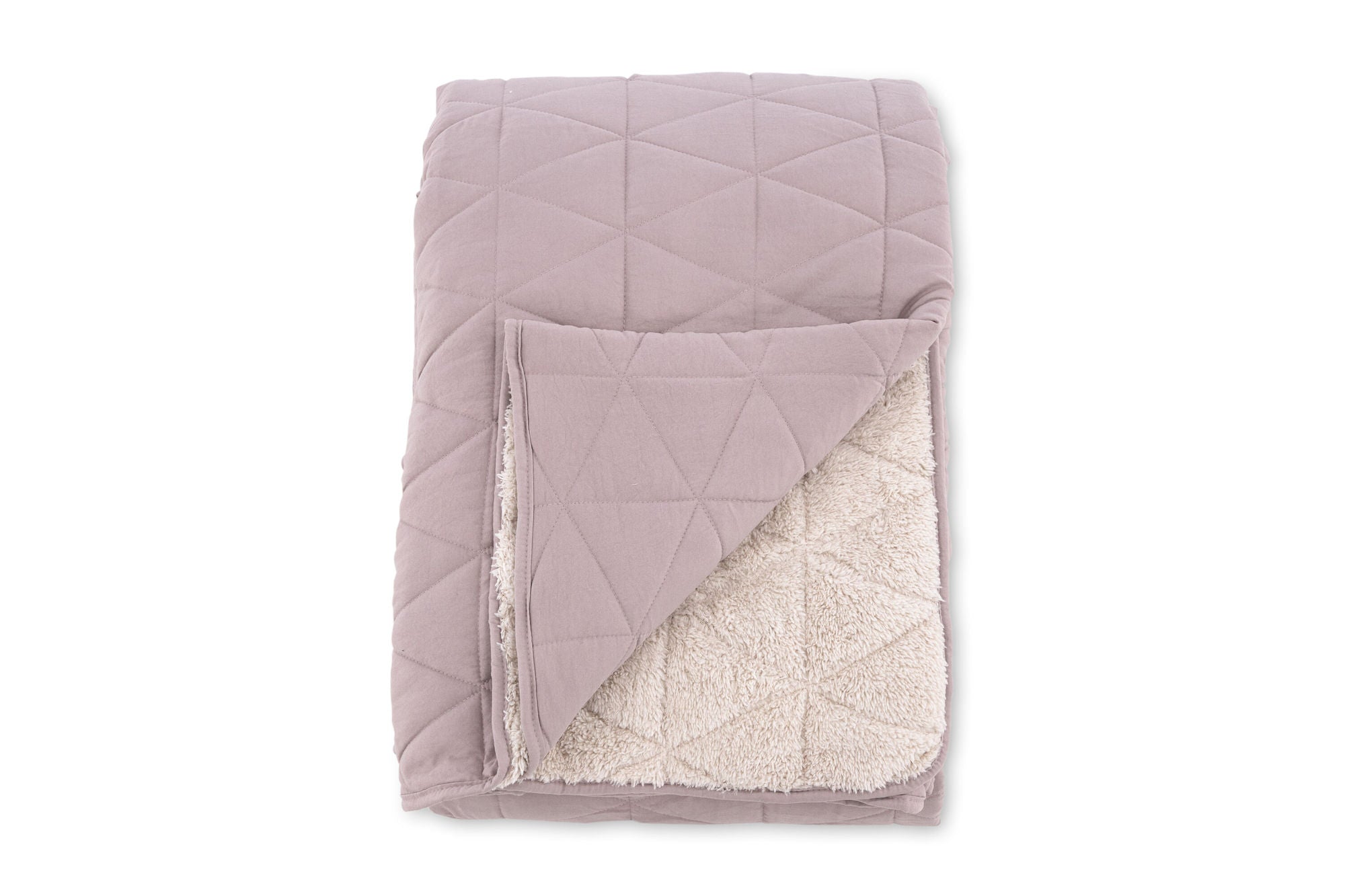 Venture Home - Nilla Överkast Tung Borstad Polyester Sherpa - Ljus Rosa - 250*150