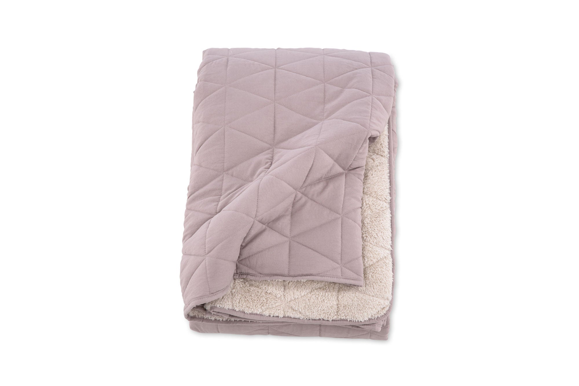 Venture Home - Nilla Överkast Tung Borstad Polyester Sherpa - Ljus Rosa - 250*150