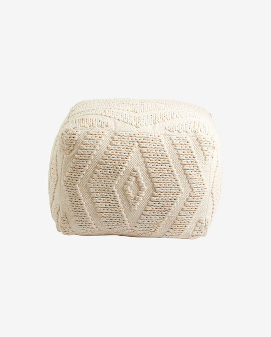 Nordal A/S - Elegant WULAR sittpuff i off white