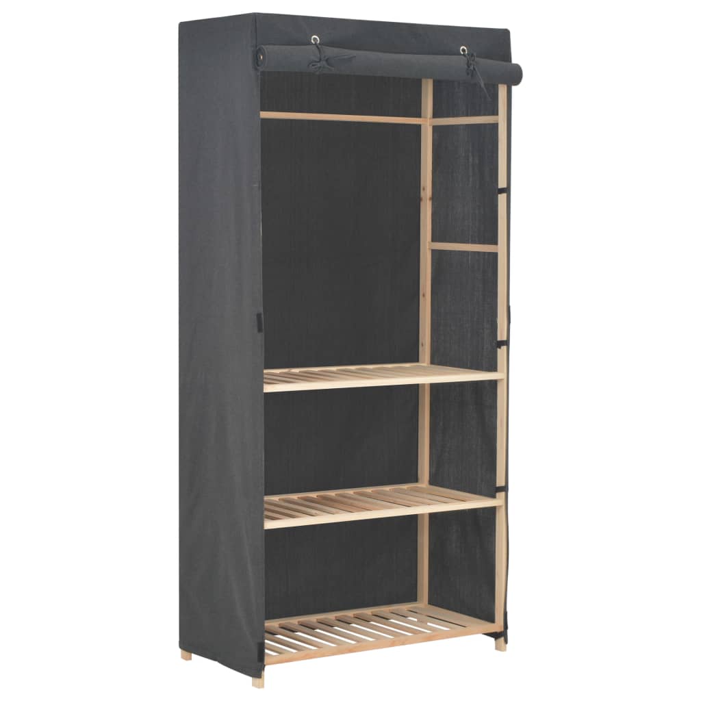 Garderob 3 nivåer 110x40x170 cm  tyg - Vinterio Design